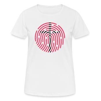 Jesus Christus von Nazareth Glaube Bibel Jesus - Frauen T-Shirt atmungsaktiv - Weiß - Vorne - AI Model Female 172 dark (172cm)