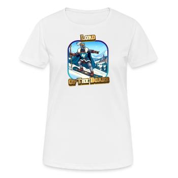 Lord Of The Board - Frauen T-Shirt atmungsaktiv - Weiß - Vorne - AI Model Female 172 dark (172cm)