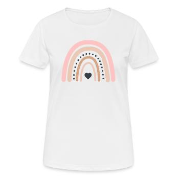 Rainbow Boho Bohême Child Baby Vintage Girl - Women's Breathable T-Shirt - white - Front - AI Model Female 172 dark (172cm)
