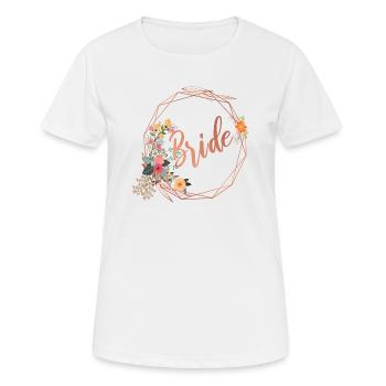 Bride - Women's Breathable T-Shirt - white - Front - AI Model Female 172 dark (172cm)