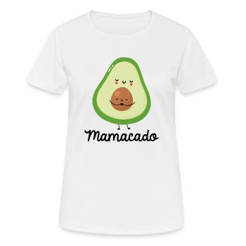 Mamacado - Frauen T-Shirt atmungsaktiv - Weiß - Vorne - AI Model Female 172 dark (172cm)