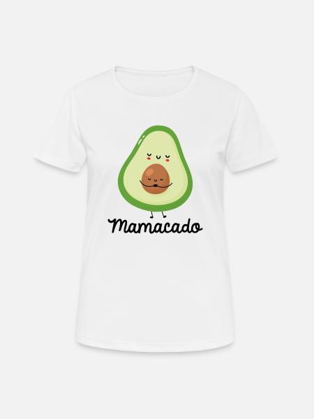 Mamacado - Frauen T-Shirt atmungsaktiv - Weiß