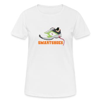 Chaussures intelligentes - T-shirt respirant Femme - blanc - Devant - AI Model Female 172 dark (172cm)