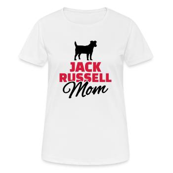 Jack Russell - Frauen T-Shirt atmungsaktiv - Weiß - Vorne - AI Model Female 172 dark (172cm)