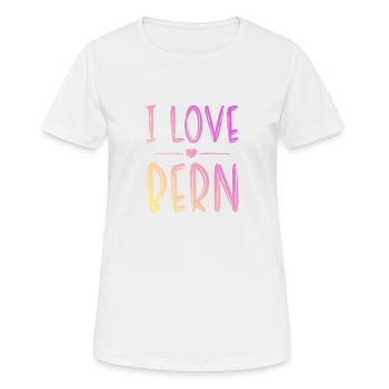 I Love Bern - Women's Breathable T-Shirt - white - Front - AI Model Female 172 dark (172cm)