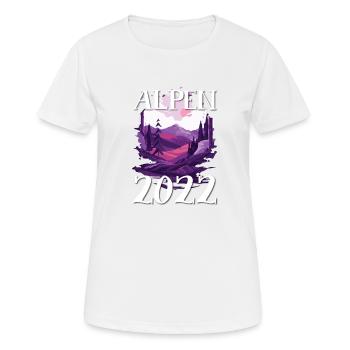 Alpes 2022 - T-shirt respirant Femme - blanc - Devant - AI Model Female 172 dark (172cm)