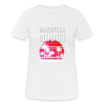 Marbella Mode - T-shirt respirant Femme - blanc - Devant - AI Model Female 172 dark (172cm)