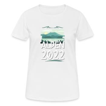 Alpes 2022 - T-shirt respirant Femme - blanc - Devant - AI Model Female 172 dark (172cm)