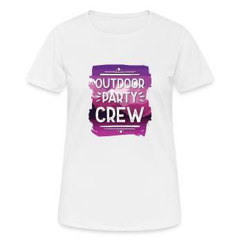 Équipe de fête en plein air - T-shirt respirant Femme - blanc - Devant - AI Model Female 172 dark (172cm)