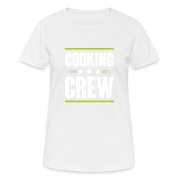 Équipe de cuisson - T-shirt respirant Femme - blanc - Devant - AI Model Female 172 dark (172cm)