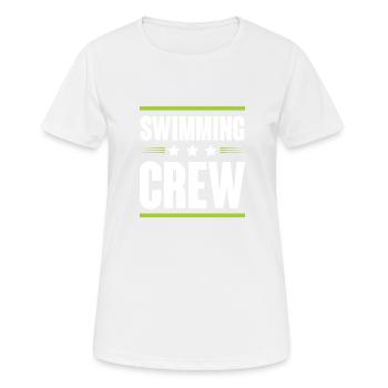 Swimming Crew - Women's Breathable T-Shirt - white - Front - AI Model Female 172 dark (172cm)