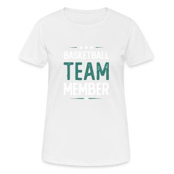 Basketball Team - Women's Breathable T-Shirt - white - Front - AI Model Female 172 dark (172cm)