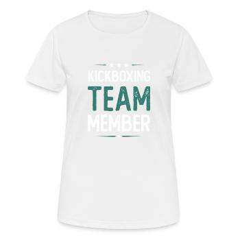 Kickboxing Team - Frauen T-Shirt atmungsaktiv - Weiß - Vorne - AI Model Female 172 dark (172cm)