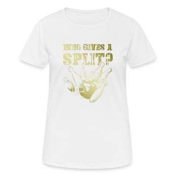 Bowling Split - T-shirt respirant Femme - blanc - Devant - AI Model Female 172 dark (172cm)