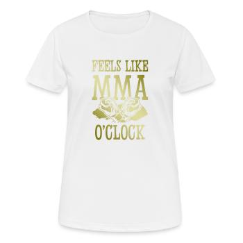 Mma Arts académiques mixtes - T-shirt respirant Femme - blanc - Devant - AI Model Female 172 dark (172cm)