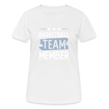 Basketball Team - Women's Breathable T-Shirt - white - Front - AI Model Female 172 dark (172cm)