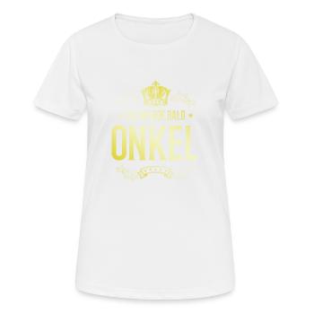 Ich werde Bald Onkel - Frauen T-Shirt atmungsaktiv - Weiß - Vorne - AI Model Female 172 dark (172cm)