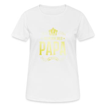 Ich werde Bald Papa - Frauen T-Shirt atmungsaktiv - Weiß - Vorne - AI Model Female 172 dark (172cm)