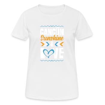 Cancun Love - Women's Breathable T-Shirt - white - Front - AI Model Female 172 dark (172cm)
