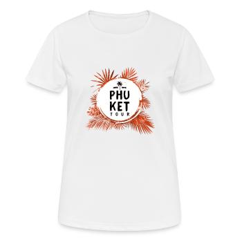 Phuket Tour Bunt - Frauen T-Shirt atmungsaktiv - Weiß - Vorne - AI Model Female 172 dark (172cm)