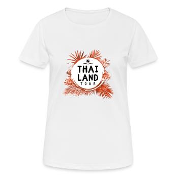 Tour de Thaïlande coloré - T-shirt respirant Femme - blanc - Devant - AI Model Female 172 dark (172cm)