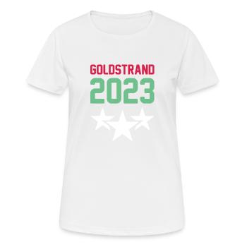 Sables d’or 2023 Couronne - T-shirt respirant Femme - blanc - Devant - AI Model Female 172 dark (172cm)