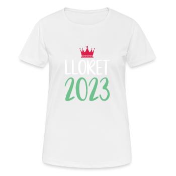 Lloret de Mar 2023 - T-shirt respirant Femme - blanc - Devant - AI Model Female 172 dark (172cm)