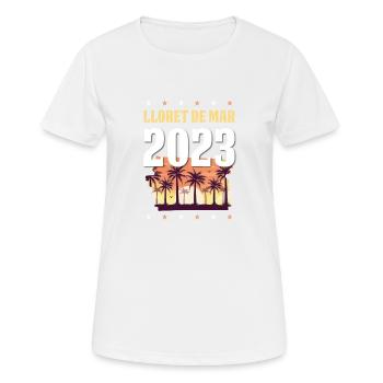 Lloret de Mar 2023 - T-shirt respirant Femme - blanc - Devant - AI Model Female 172 dark (172cm)