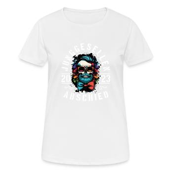 Junggesellenabschied 2023 Jga Bräutigam - Frauen T-Shirt atmungsaktiv - Weiß - Vorne - AI Model Female 172 dark (172cm)