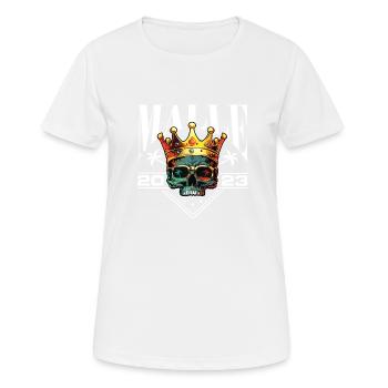 malle crew 2023 mallorca spruch - Frauen T-Shirt atmungsaktiv - Weiß - Vorne - AI Model Female 172 dark (172cm)