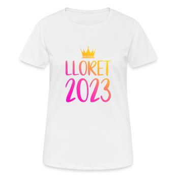 Lloret De Mar 2023 - Frauen T-Shirt atmungsaktiv - Weiß - Vorne - AI Model Female 172 dark (172cm)