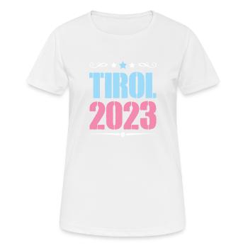 Tyrol 2023 - T-shirt respirant Femme - blanc - Devant - AI Model Female 172 dark (172cm)