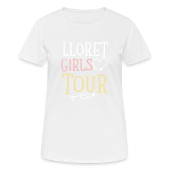 Lloret De Mar Girls Tour - Frauen T-Shirt atmungsaktiv - Weiß - Vorne - AI Model Female 172 dark (172cm)