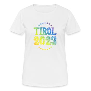 Tyrol 2023 - T-shirt respirant Femme - blanc - Devant - AI Model Female 172 dark (172cm)