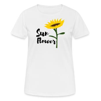 Tournesol - T-shirt respirant Femme - blanc - Devant - AI Model Female 172 dark (172cm)
