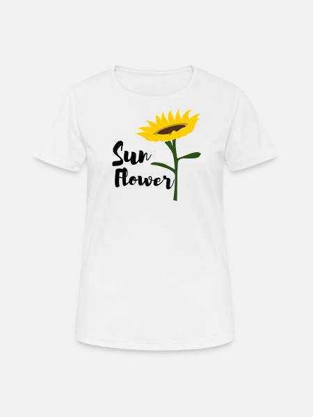 Sunflower - Frauen T-Shirt atmungsaktiv - Weiß