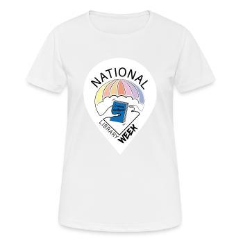 Book Week Friend of Books - Women's Breathable T-Shirt - white - Front - AI Model Female 172 dark (172cm)