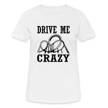 Rollercoaster Parc d’attractions - T-shirt respirant Femme - blanc - Devant - AI Model Female 172 dark (172cm)