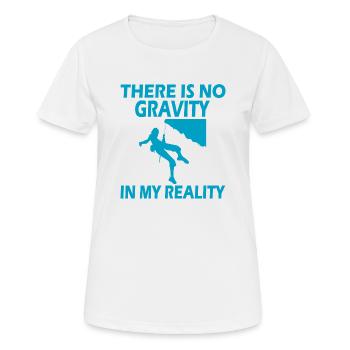 climbing - Frauen T-Shirt atmungsaktiv - Weiß - Vorne - AI Model Female 172 dark (172cm)
