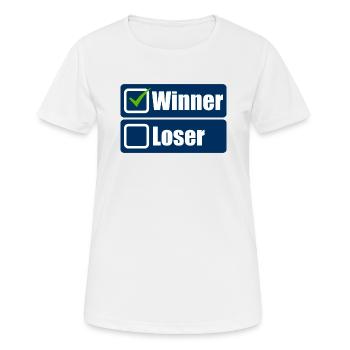 Winner - Women's Breathable T-Shirt - white - Front - AI Model Female 172 dark (172cm)
