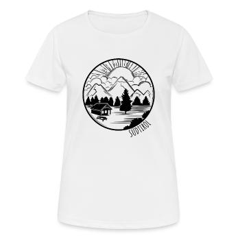 Tyrol South Tyrol Alps Mountains Gift - Women's Breathable T-Shirt - white - Front - AI Model Female 172 dark (172cm)