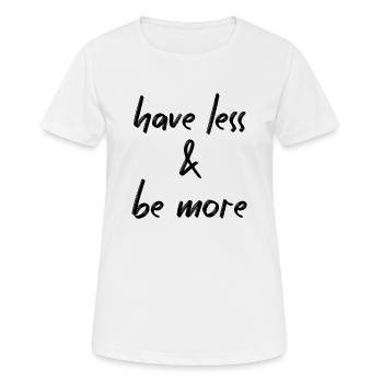 Minimalism - Women's Breathable T-Shirt - white - Front - AI Model Female 172 dark (172cm)