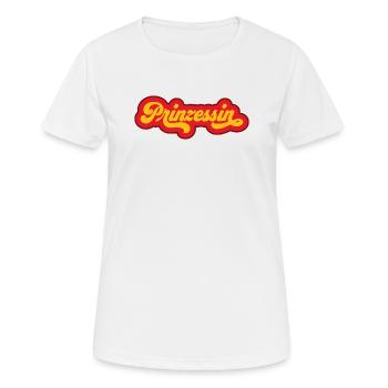 Princesse - T-shirt respirant Femme - blanc - Devant - AI Model Female 172 dark (172cm)