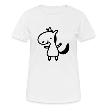 Pony - Line - Women's Breathable T-Shirt - white - Front - AI Model Female 172 dark (172cm)