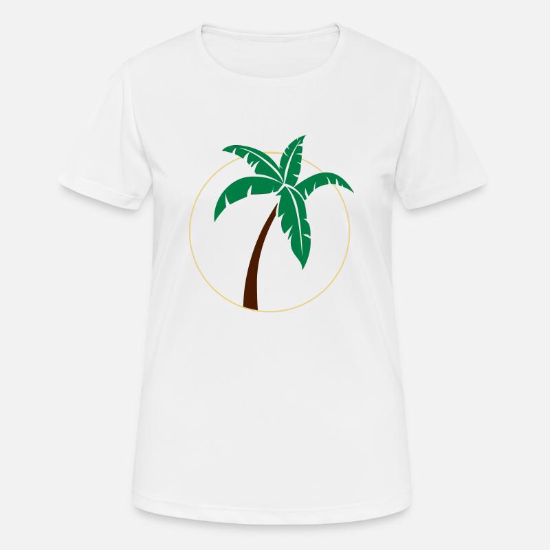 palm tree 2 - Women's Breathable T-Shirt - white