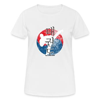 Teakwondo martial arts martial arts - Women's Breathable T-Shirt - white - Front - AI Model Female 172 dark (172cm)