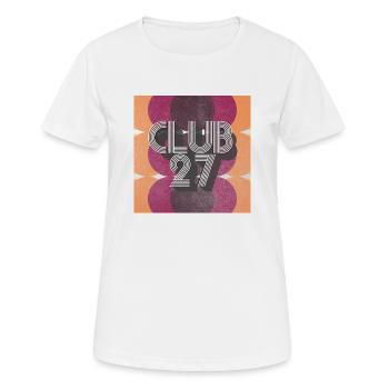 Club 27 - Retro - Square - Frauen T-Shirt atmungsaktiv - Weiß - Vorne - AI Model Female 172 dark (172cm)