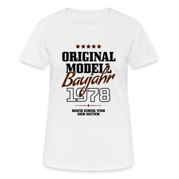 Baujahr 1978 - Frauen T-Shirt atmungsaktiv - Weiß - Vorne - AI Model Female 172 dark (172cm)