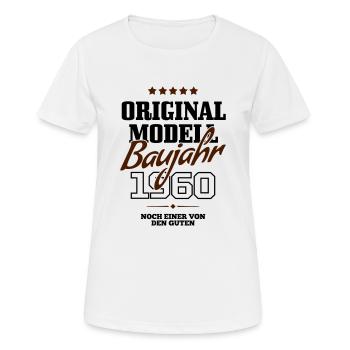 Baujahr 1960 - Frauen T-Shirt atmungsaktiv - Weiß - Vorne - AI Model Female 172 dark (172cm)