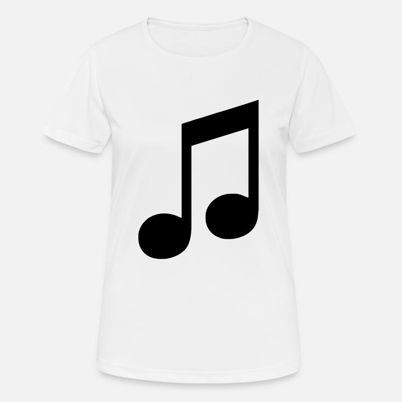 note - Frauen T-Shirt atmungsaktiv - Weiß
